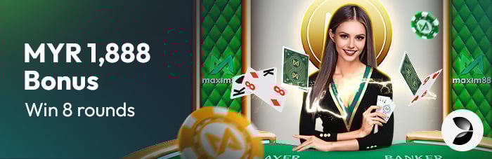 Maxim88 - Evolution Live Baccarat 8 Lucky Streak - maxim888a
