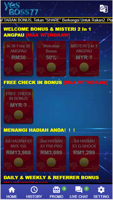 YesBoss77 - Promotion - maxim888a