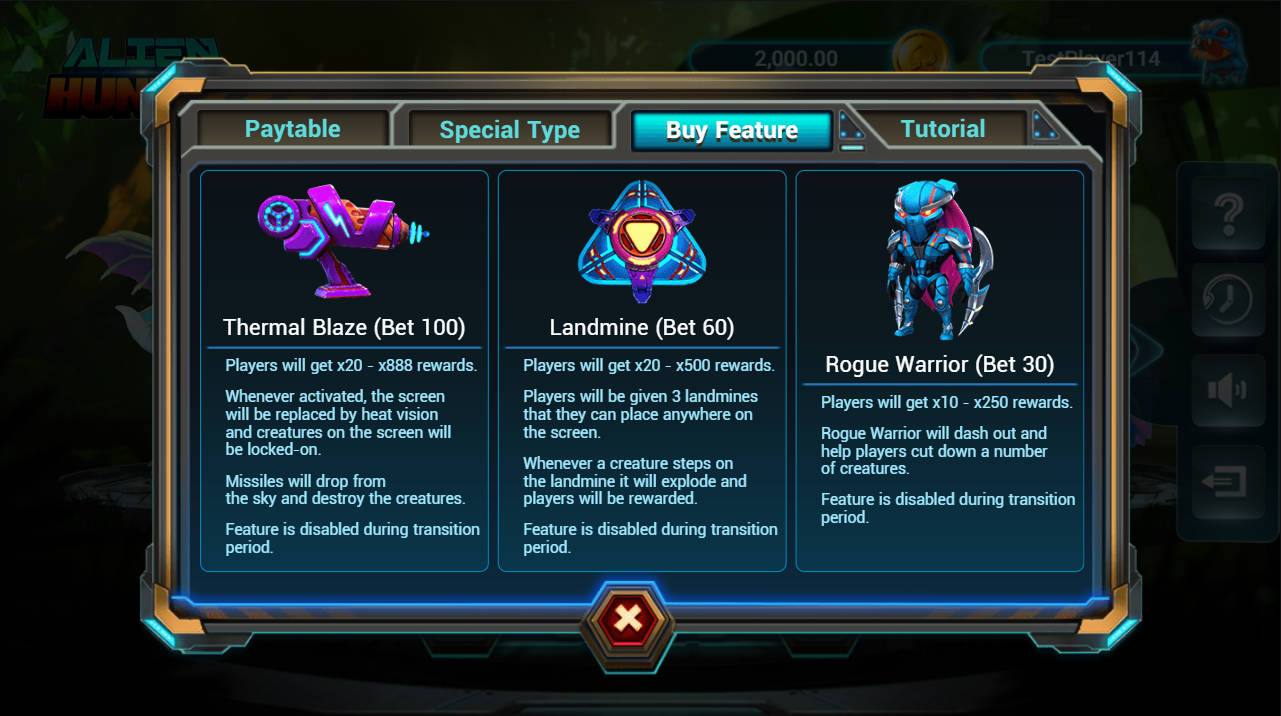 Alien Hunter Fishing - Features - maxim888a