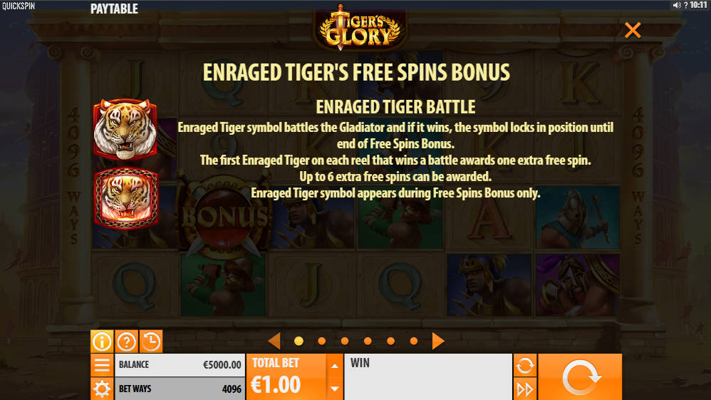 Tiger’s Glory Slot - Features - bigwin888m