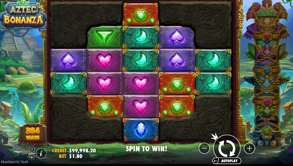 Aztec Bonanza Slot - Interface - Liverpool888