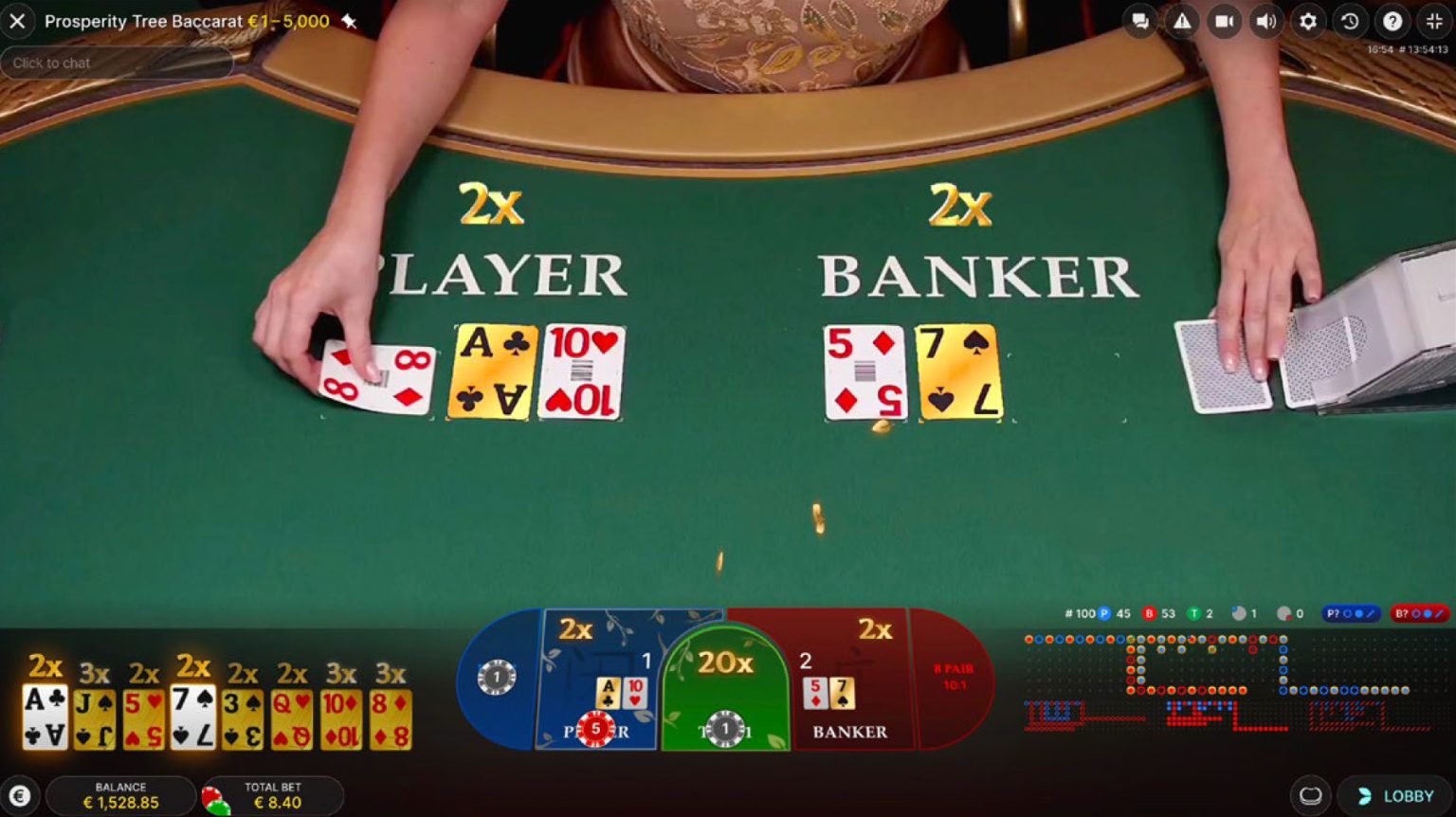 First Person Prosperity Tree Baccarat - Gameplay - Liverpool888